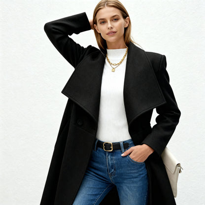 Manteljas Dames Wollook