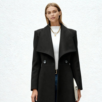 Manteljas Dames Wollook