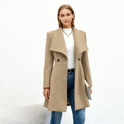 Manteljas Dames Wollook