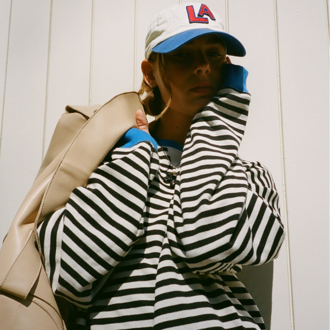 Oversized Trui Met Streepdesign