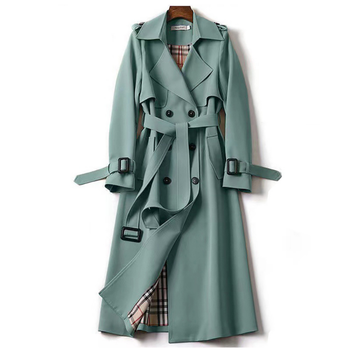 Lange Trenchcoat Met Ceintuur – Elegante Musthave Voor Herfst En Lente