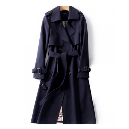Lange Trenchcoat Met Ceintuur – Elegante Musthave Voor Herfst En Lente