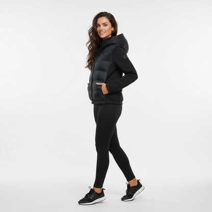 Zwarte Tussenjas Dames Met Capuchon