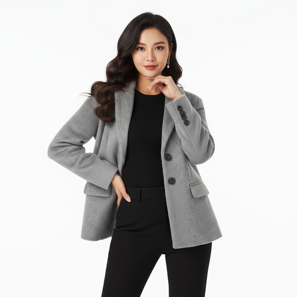 Premium Wollen Trenchcoat Dames