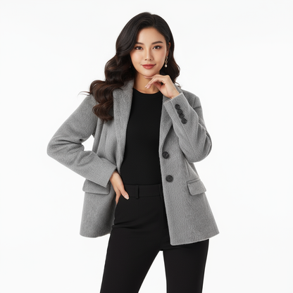 Premium Wollen Trenchcoat Dames