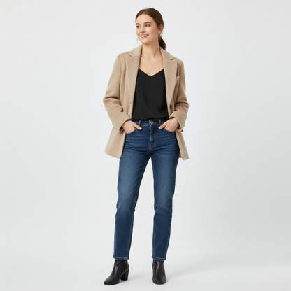 Premium Wollen Trenchcoat Dames