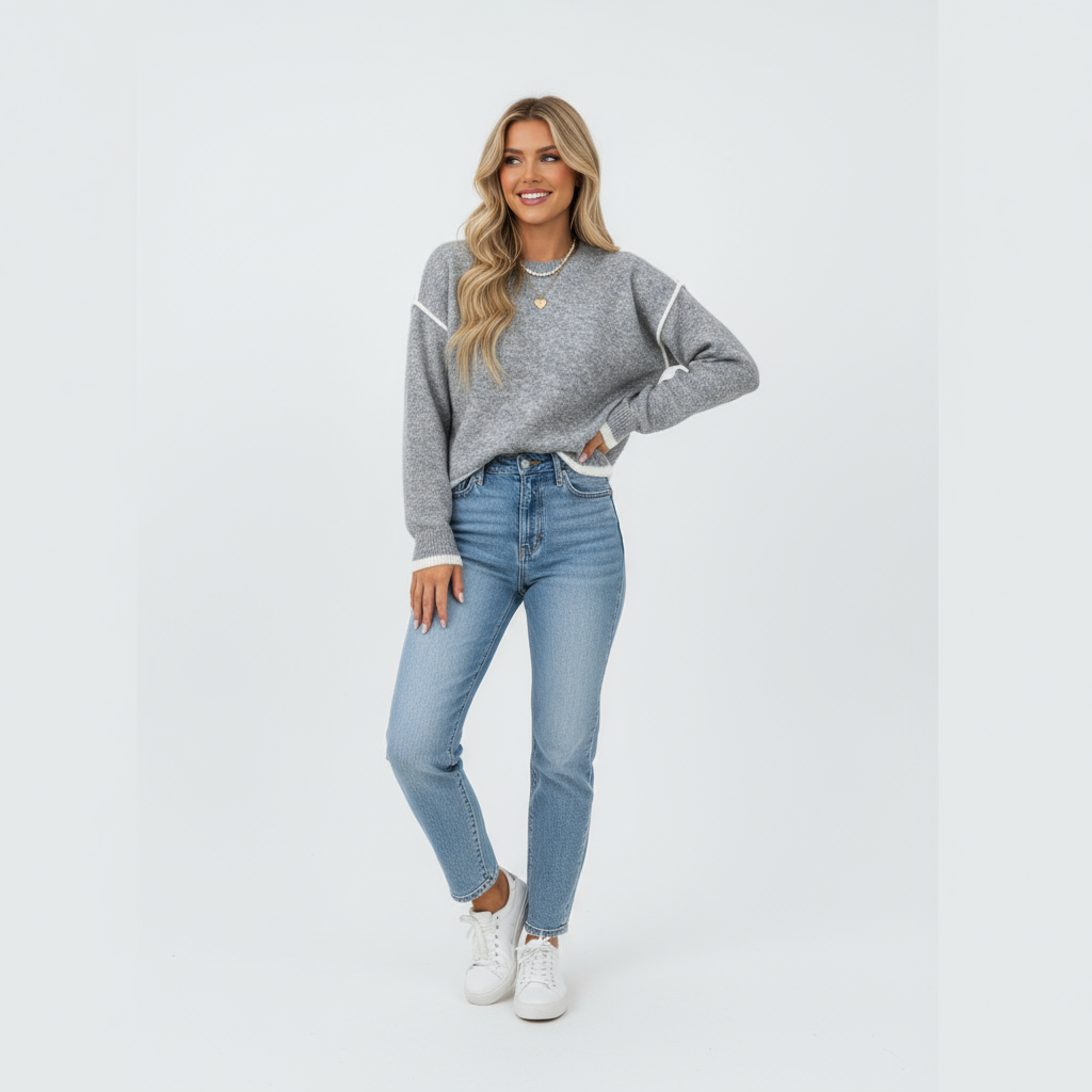 Gebreide Wollen Trui Dames