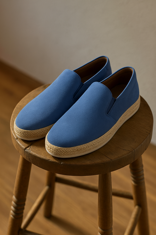 Heren instappers met espadrille zool – slip-on design, ademend & ideaal voor zomerlooks