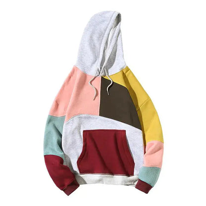 Heren Hoodie Met Kleurenblokken En Capuchon