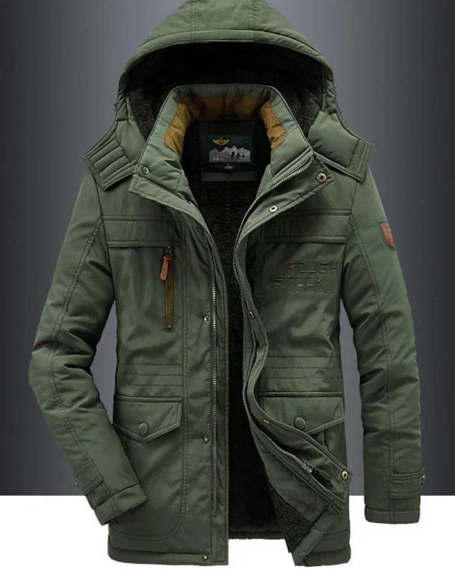 Heren Winterjas Met Capuchon