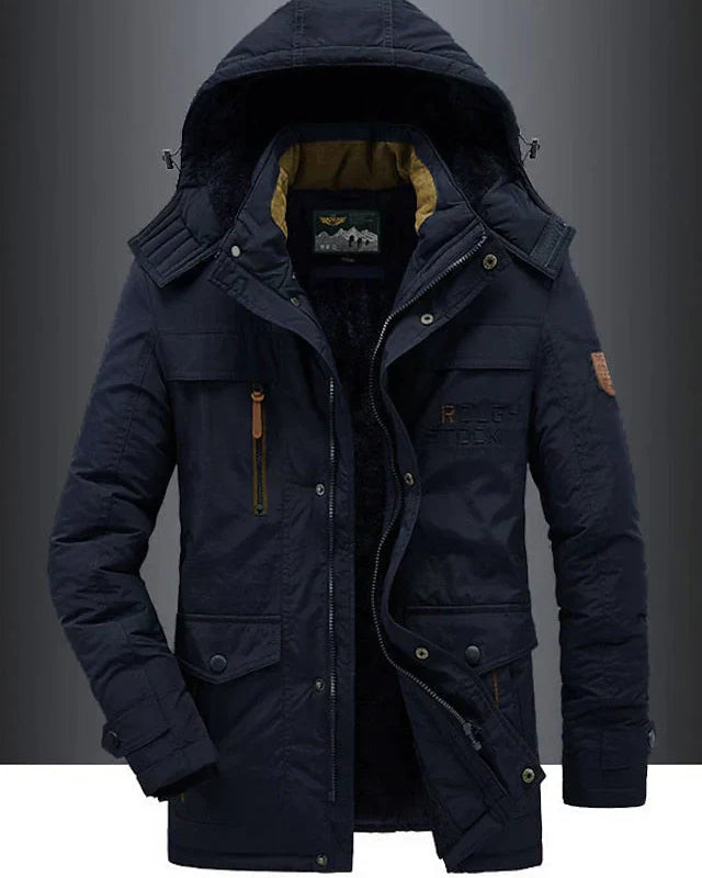 Heren Winterjas Met Capuchon