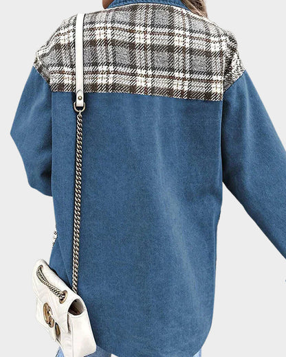 Overshirt Met Geruite Inzetstukken – Trendy Mix Van Casual En Klassiek Voor Het Tussenseizoen