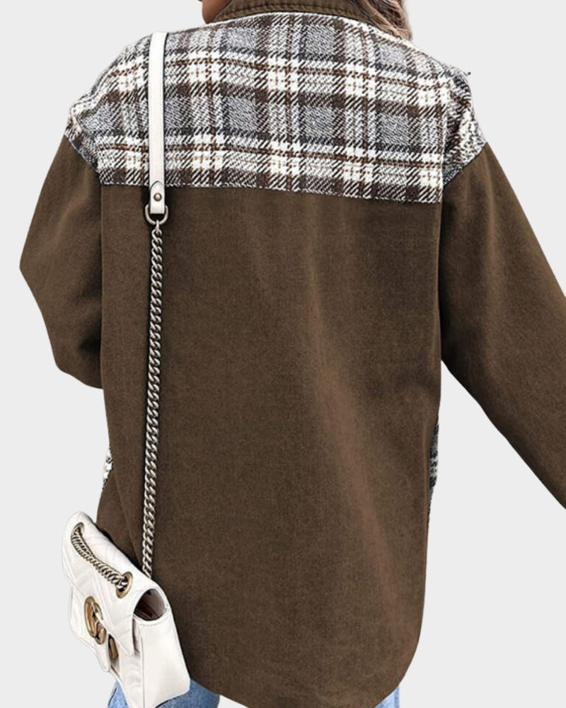 Overshirt Met Geruite Inzetstukken – Trendy Mix Van Casual En Klassiek Voor Het Tussenseizoen