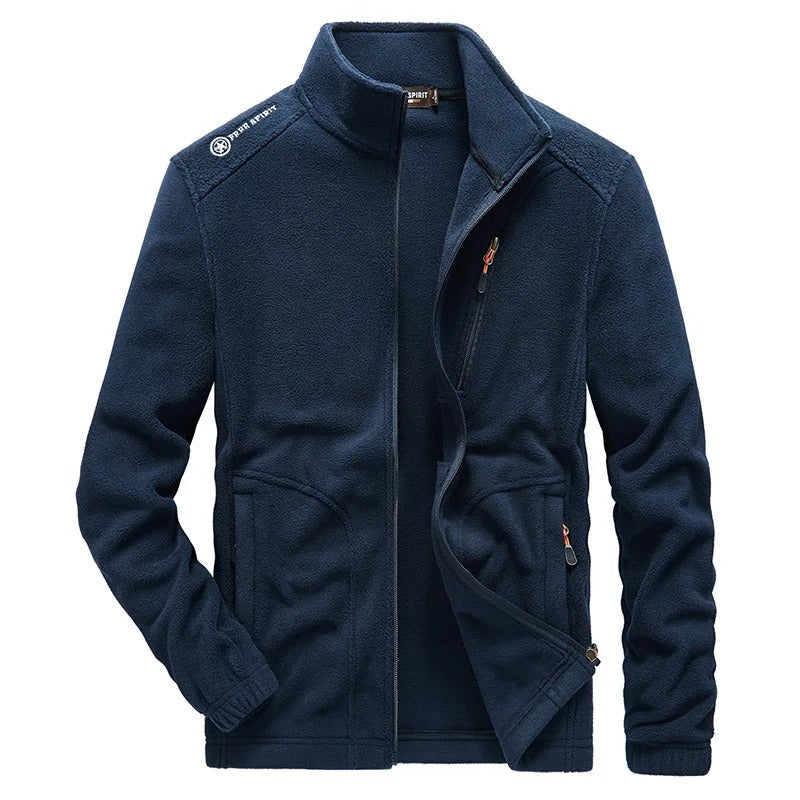 Fleece Herenjas Met Rits – Warme Outdoor Tussenjas Met Sportieve Uitstraling