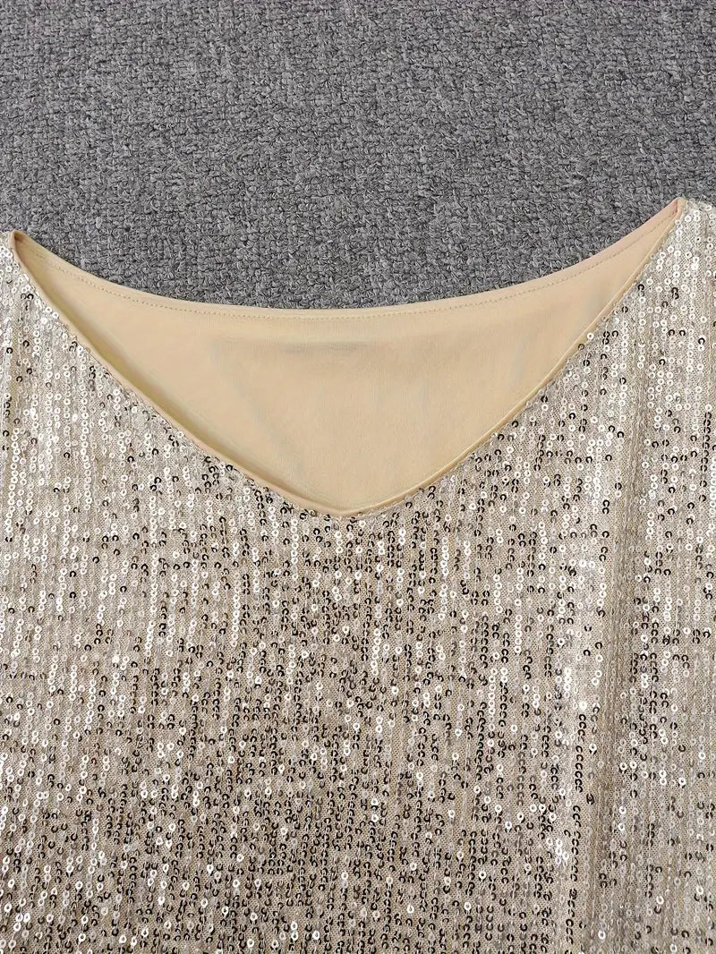 Luna - Pailletten Feestjurk