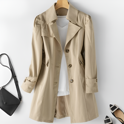 Elegante Trenchcoat Voor Dames – Ideaal Voor Lente En Herfst