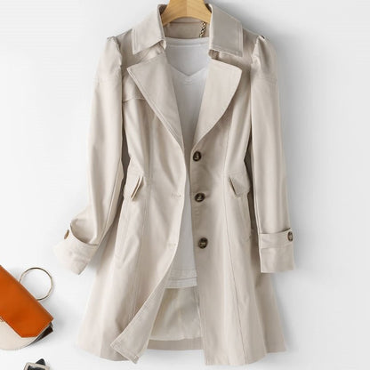 Elegante Trenchcoat Voor Dames – Ideaal Voor Lente En Herfst