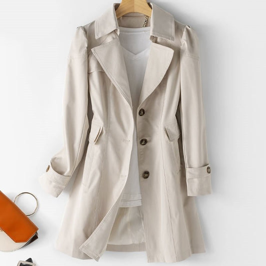 Elegante Trenchcoat Voor Dames – Ideaal Voor Lente En Herfst