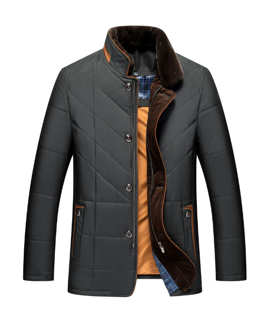 Gewatteerde Jas Voor Heren