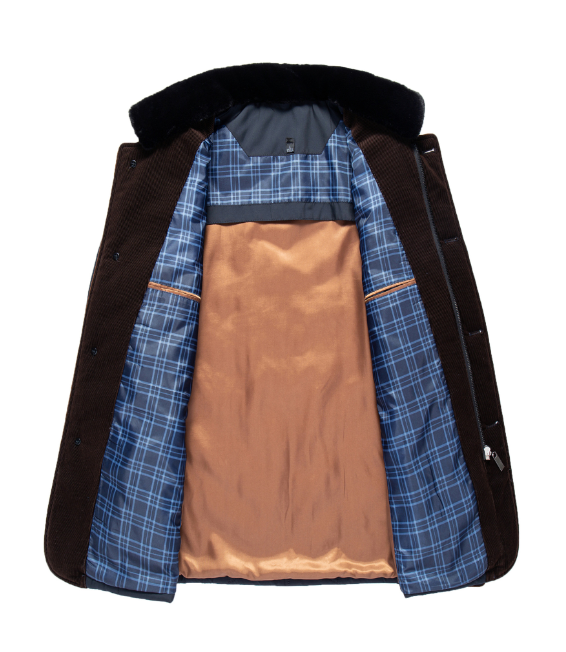 Gewatteerde Jas Voor Heren