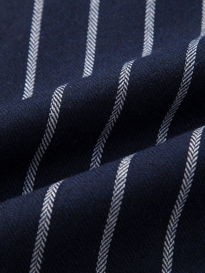 Gestreepte heren set met overhemd en broek – luchtig, stijlvol & veelzijdig voor voorjaar, zomer en herfst