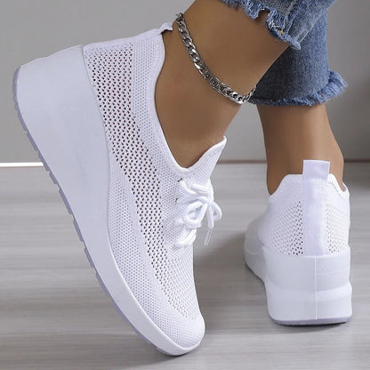Comfortabele Damessneakers Met Dikke Zool – Stijlvol En Lichtgewicht Ontwerp