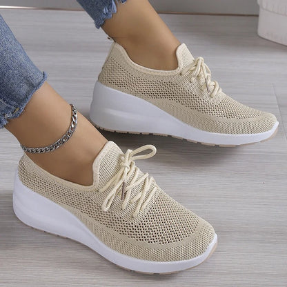 Comfortabele Damessneakers Met Dikke Zool – Stijlvol En Lichtgewicht Ontwerp