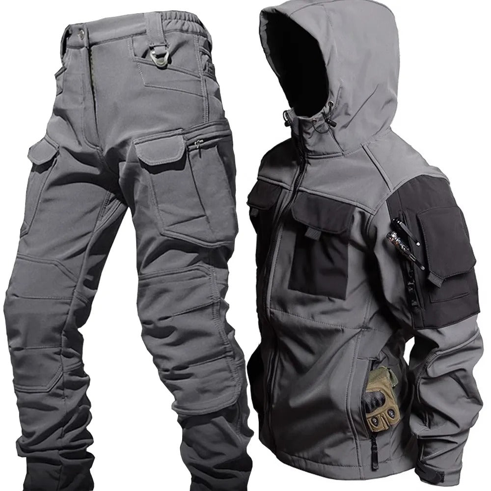 Heren Tactical Set Met Softshell Jas En Cargo Broek