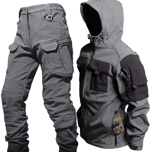 Heren Tactical Set Met Softshell Jas En Cargo Broek