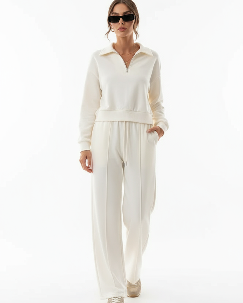 Comfy Co-Ord Met Ritstop