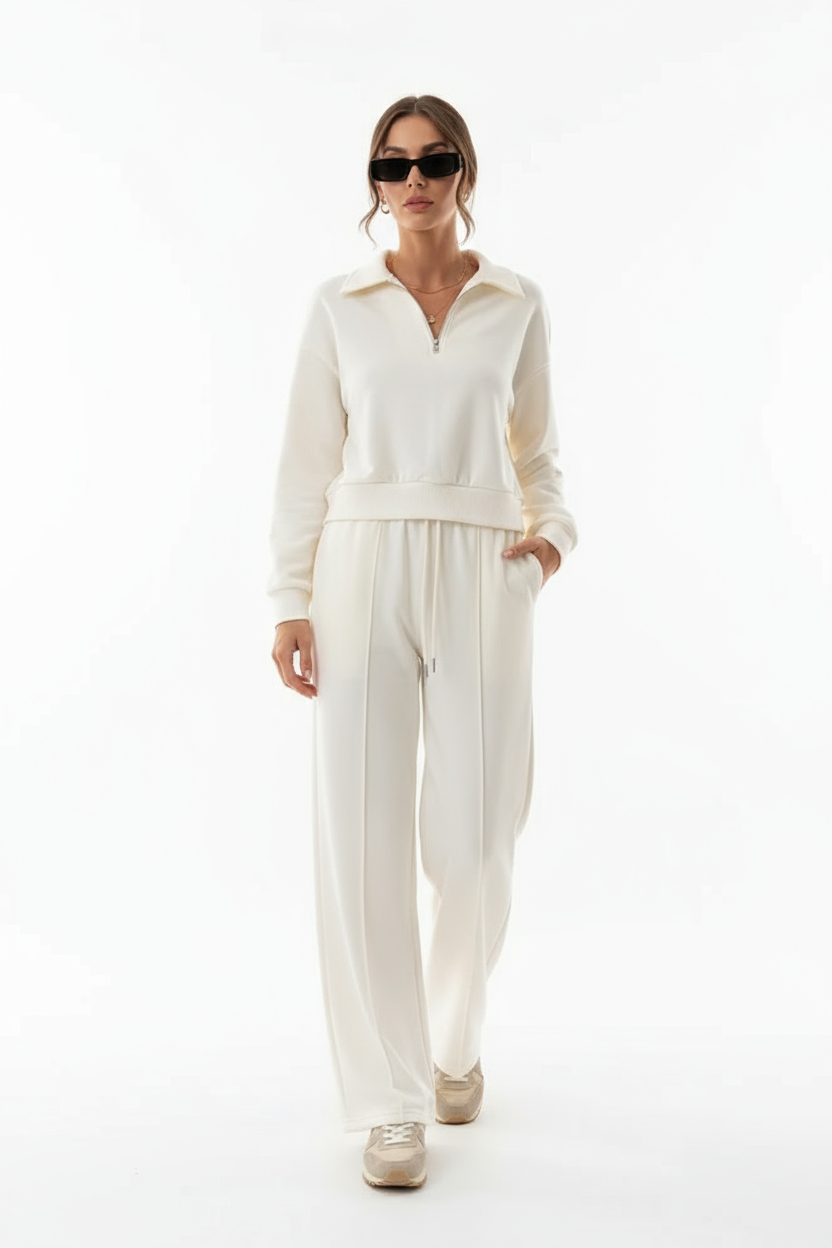 Comfy Co-Ord Met Ritstop