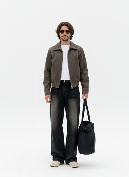 Heren Leren Tussenjas