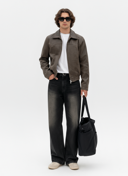 Heren Leren Tussenjas