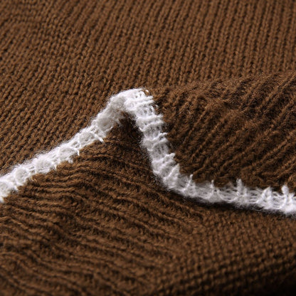 Zachte Damestrui Met Geschulpte V-Hals – Cosy-Chic Herfsttrui Met Speels Detail