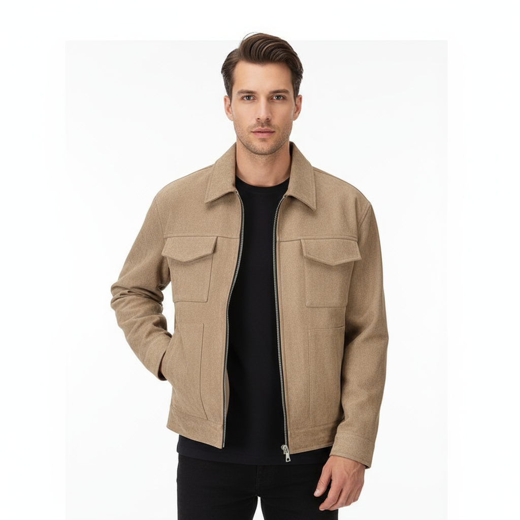 Heren Suède Look Jas