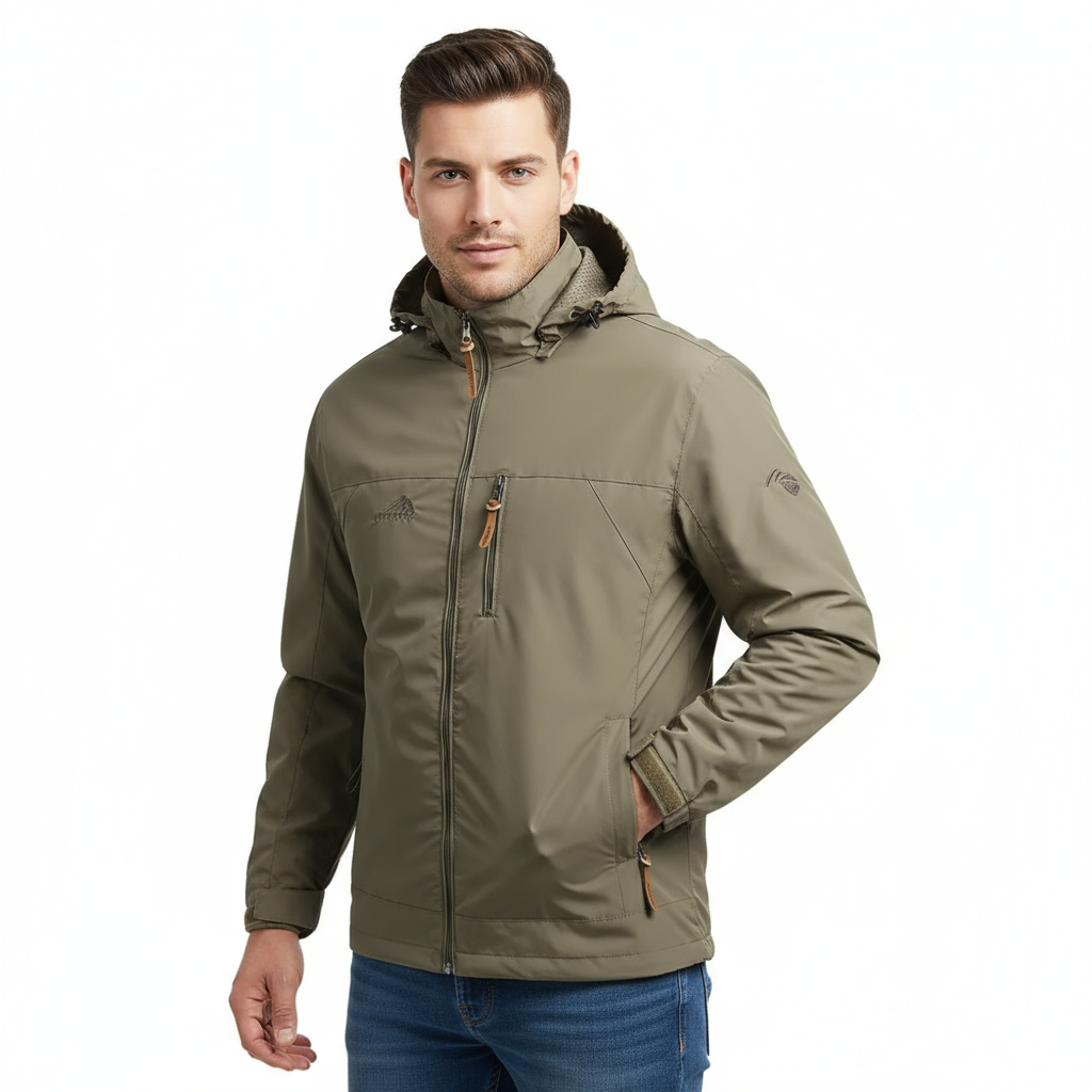 Winddichte Herenjas Met Capuchon