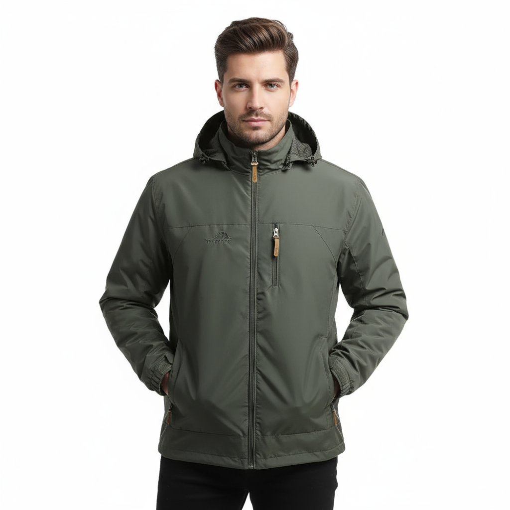 Winddichte Herenjas Met Capuchon