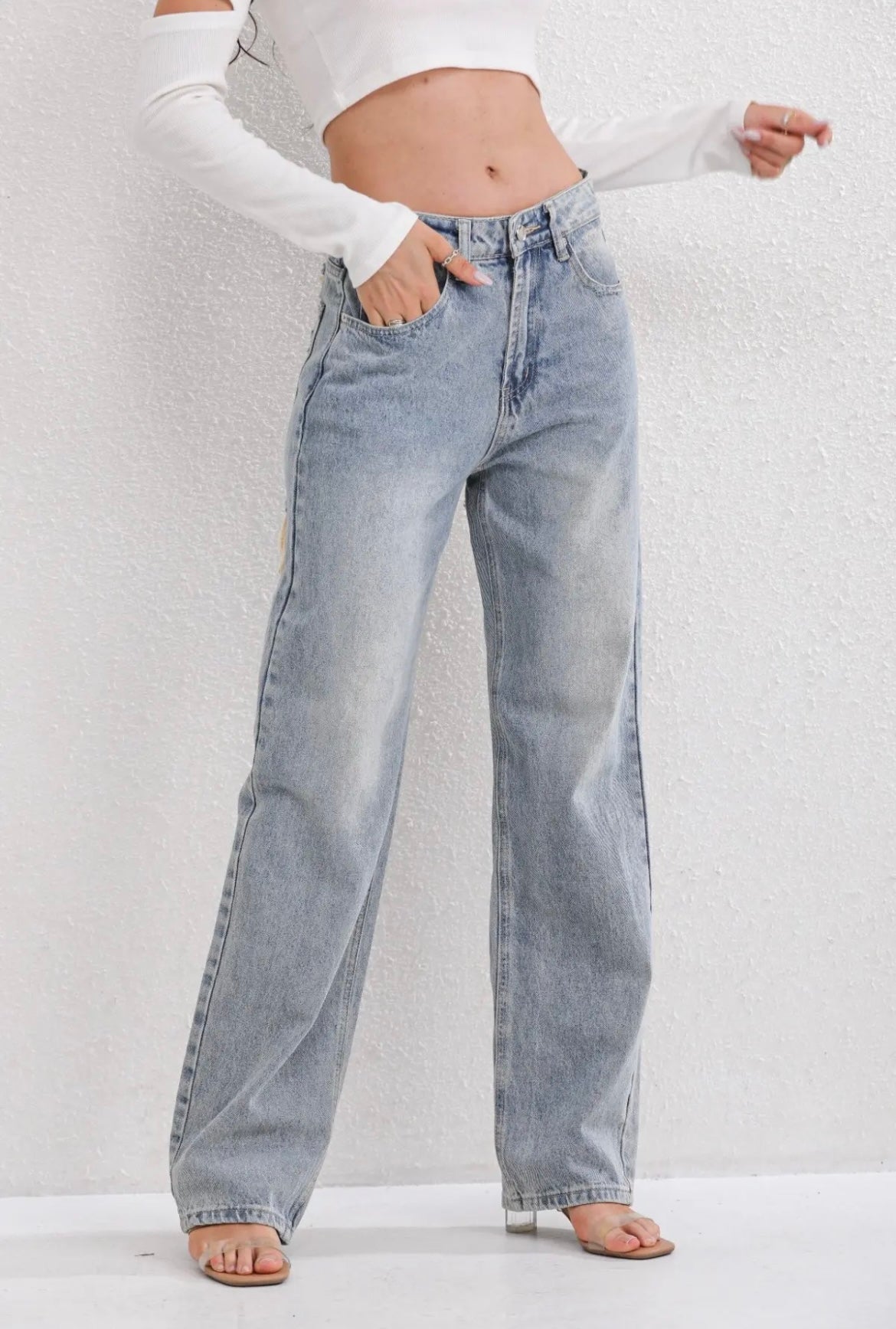 Vintage Ripped Jeans High Waist