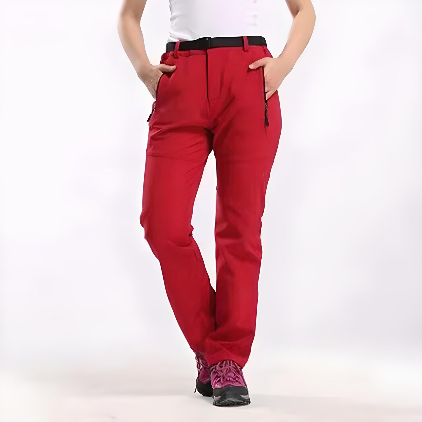 Dames Outdoor Broek Met Ritszakken En Tailleband